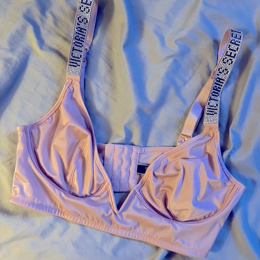 Silk blush pink bra. Never worn.